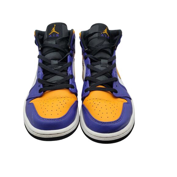 Nike Air Jordan 1 Mid \'Lakers\' Mens Sz 10 DQ8426 517 (174) main image 9